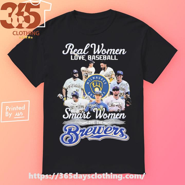 Just A Woman Who Loves Milwaukee Brewers 2023 Signatures Shirt