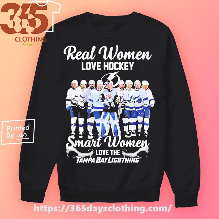 Real Women Love Hockey Smart Women Love The Tampa Bay Lightning 2023  Stanley Cup Playoff Shirt