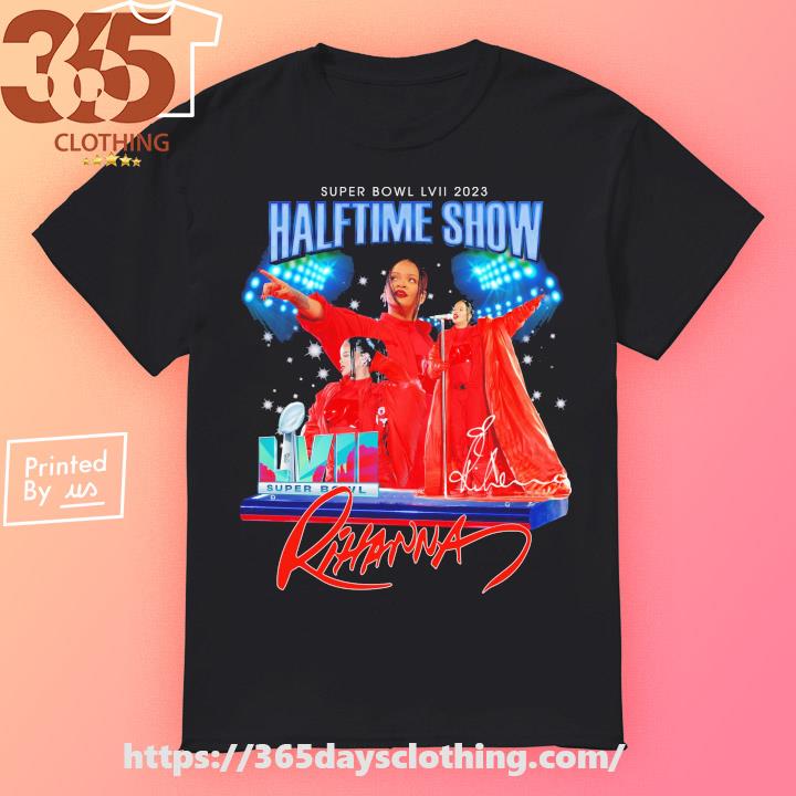 Super Bowl LVII 2023 Halftime show Rihanna signatures shirt