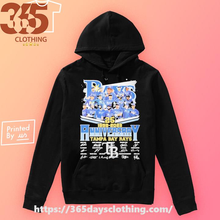 Tampa Bay Rays 25th Anniversary 1998 2023 Signatures Shirt, hoodie,  sweater, long sleeve and tank top