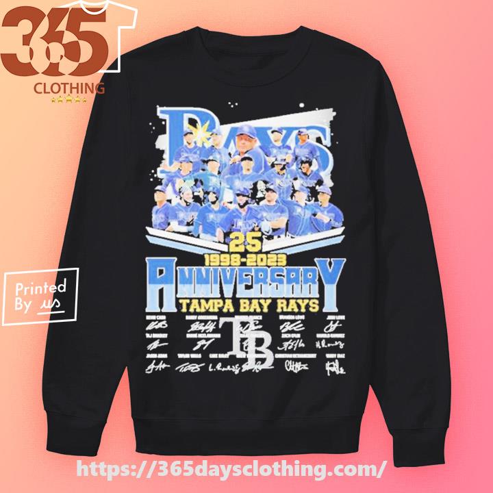 Tampa Bay Rays 25th Anniversary 1998-2023 Signatures Shirt, hoodie