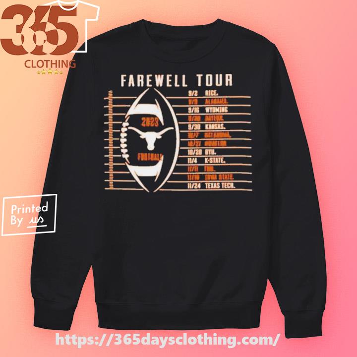 Texas Longhorns The Farewell Tour T-shirt,Sweater, Hoodie, And