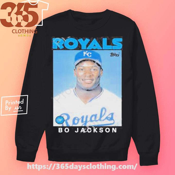 1986 Topps Baseball Bo Jackson Royals shirt, hoodie, sweater, long
