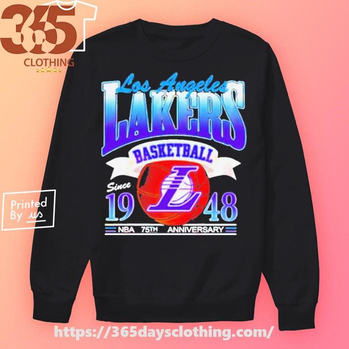 Los angeles lakers 75th anniversary 1948 2023 shirt, hoodie, sweater, long  sleeve and tank top