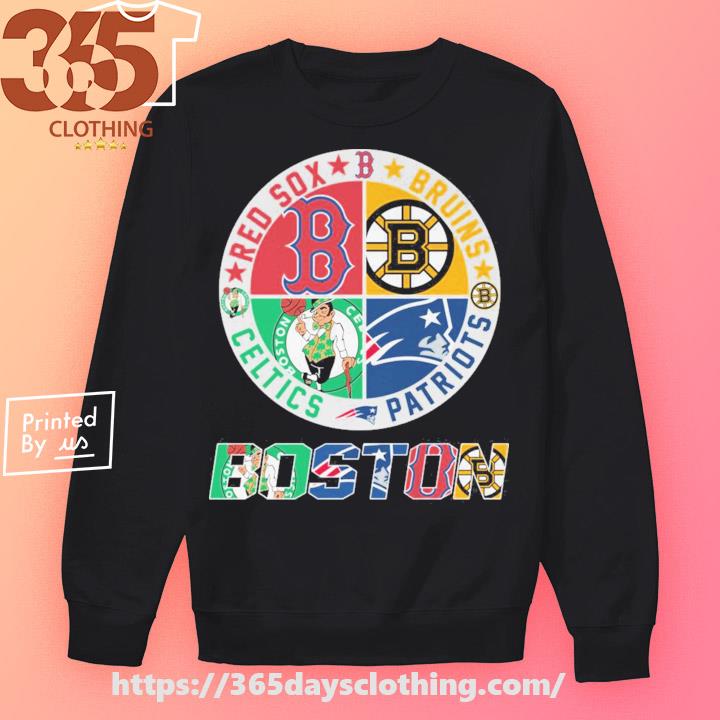 Boston Red Sox and Bruins and Celtics and Patriots logo shirt, hoodie,  sweater and long sleeve