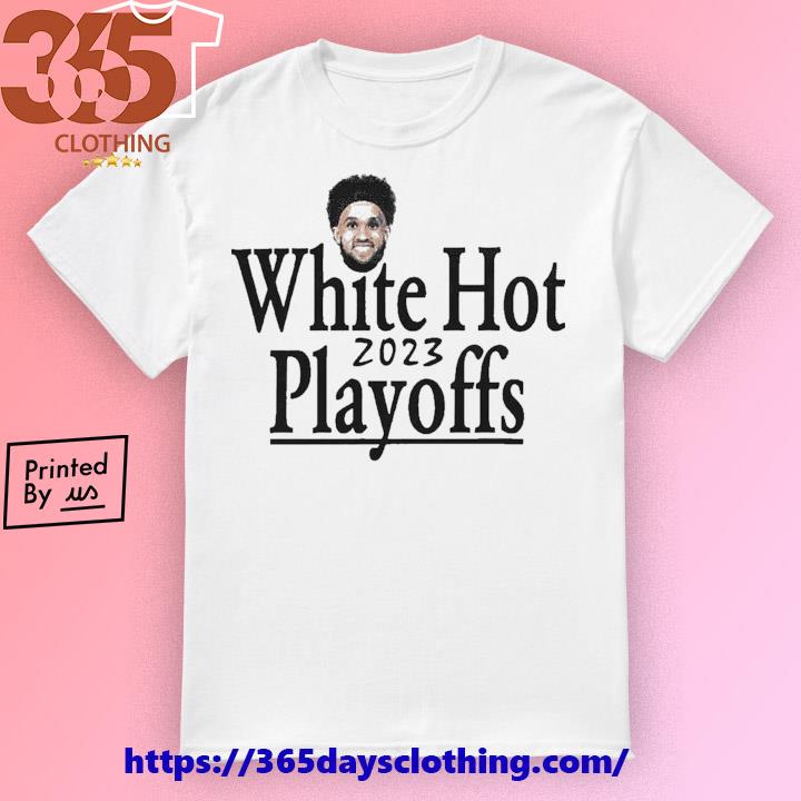 Nike Men's Miami Heat “White Hot Playoffs” White 2022 NBA Playoffs Mantra  T-Shirt