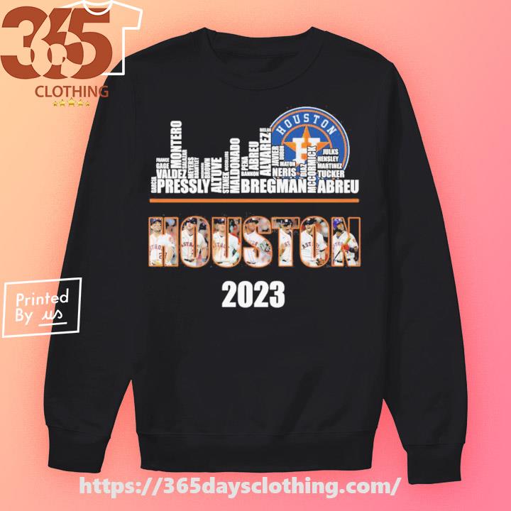 Houston Astros skyline 2023 pressly bregman abreu shirt, hoodie