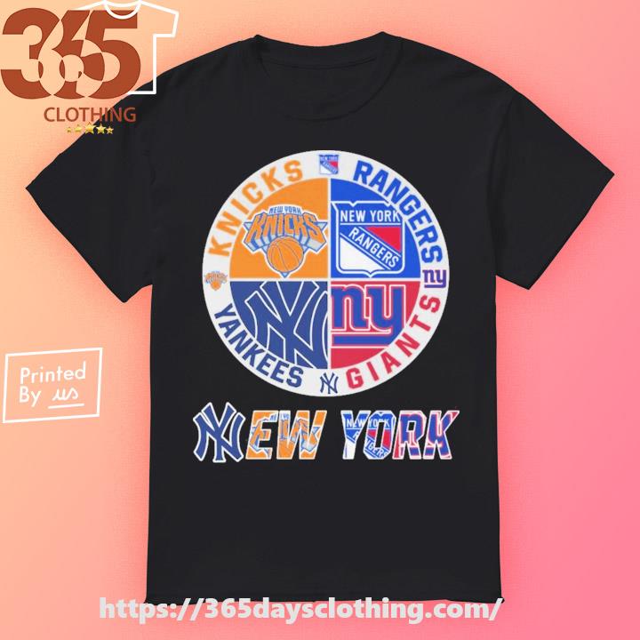 New York Knicks New Jersey Devils New York Giants New York Yankees New York  City 2023 logo shirt, hoodie, sweater, long sleeve and tank top