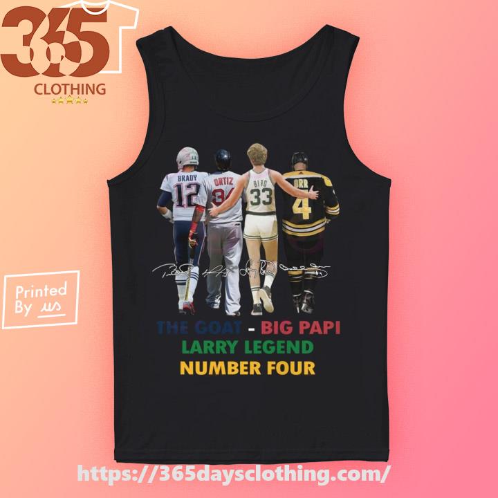 Official original The Goat Big Papi Larry Legend Number Four shirt, hoodie,  longsleeve, sweatshirt, v-neck tee