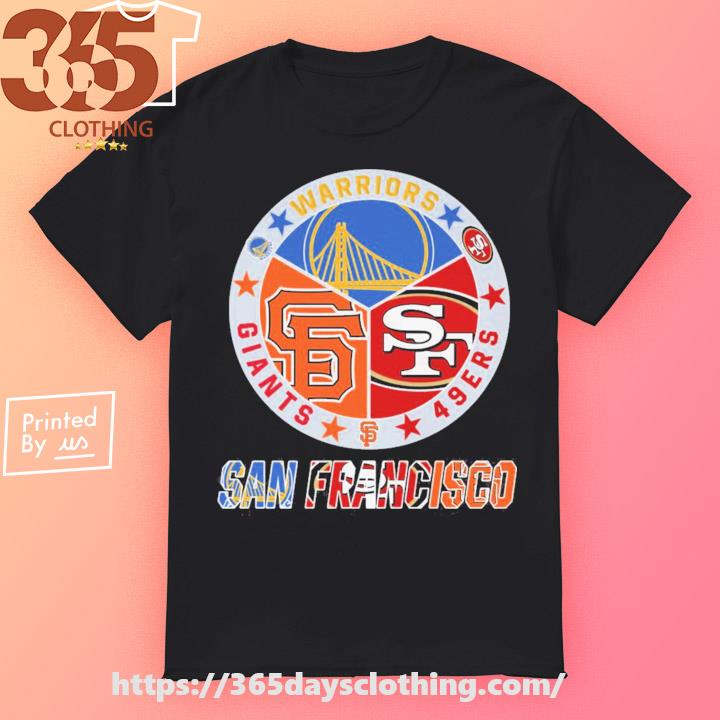 San Francisco Giants Golden State Warriors San Francisco 49ers we love San  Francisco logo shirt, hoodie, sweater, long sleeve and tank top