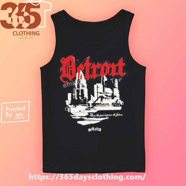 Sana Detroit Distressed 3D Detroit Shirt - Freedomdesign