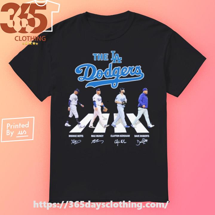 The Dodgers Abbey Road Signatures Los Angeles Dodgers t-shirt by