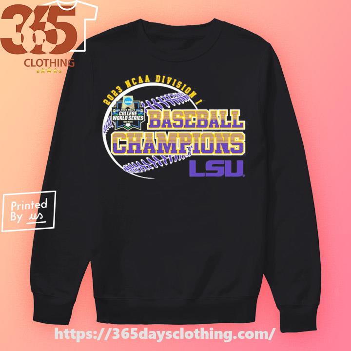 2023 NCAA Division I Champions Baseball LSU Tigers Baseball Shirt