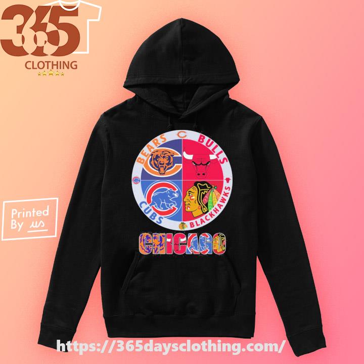 Official Logo Chicago bears chicago bulls chicago blackhawks and Chicago  Cubs shirt, hoodie, sweater, long sleeve and tank top