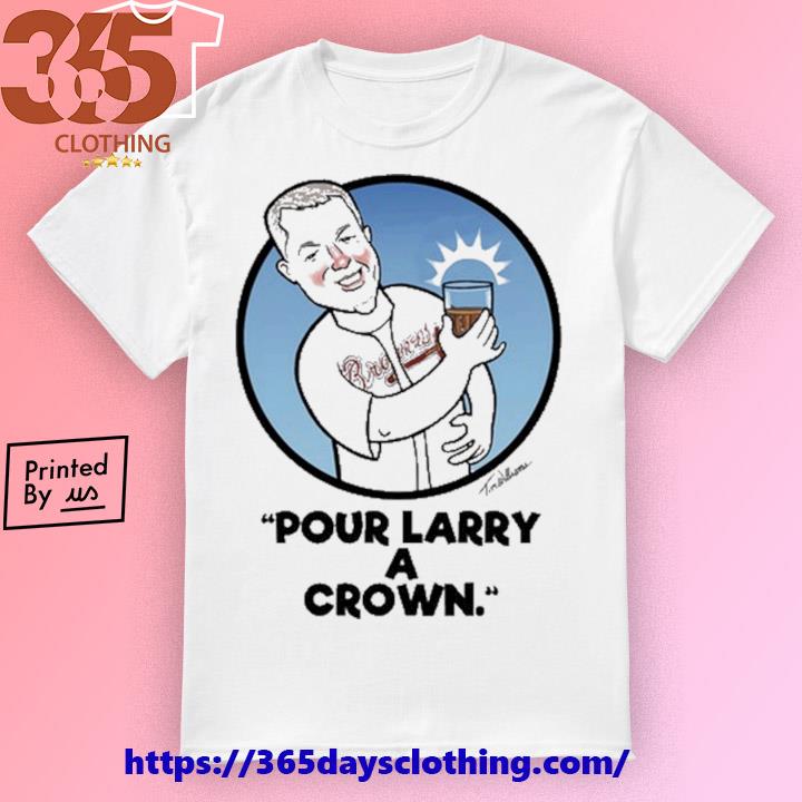 Chipper Jones Pour Larry A Crown T-Shirt 