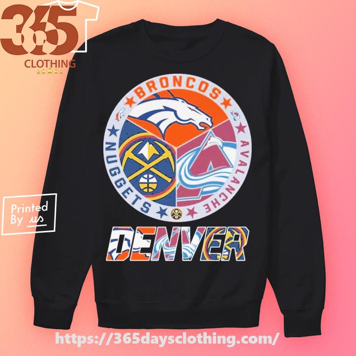 Denver Broncos Colorado Avalanche Denver Nuggets Championship logo 2023  shirt, hoodie, sweater, long sleeve and tank top