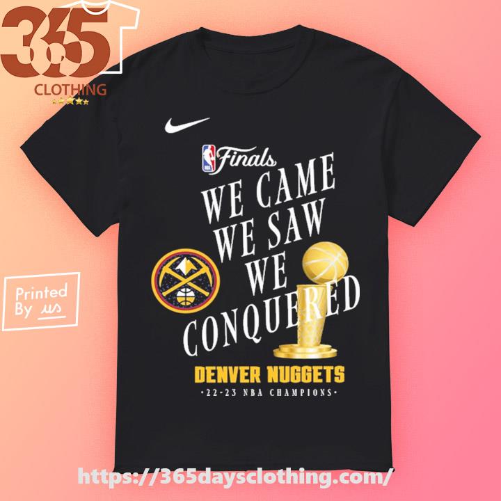Nike Adult 2023 NBA Champions Denver Nuggets Roster T-Shirt, Men's, Small, White