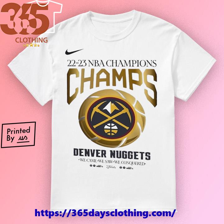 Denver Nuggets Nike Youth 2023 NBA Finals Champions Celebration Roster  T-Shirt - White