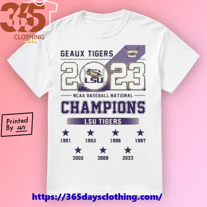 2023 NCAA Baseball National Champions Geaux Tigers LSU Baseball Jersey -  Growkoc