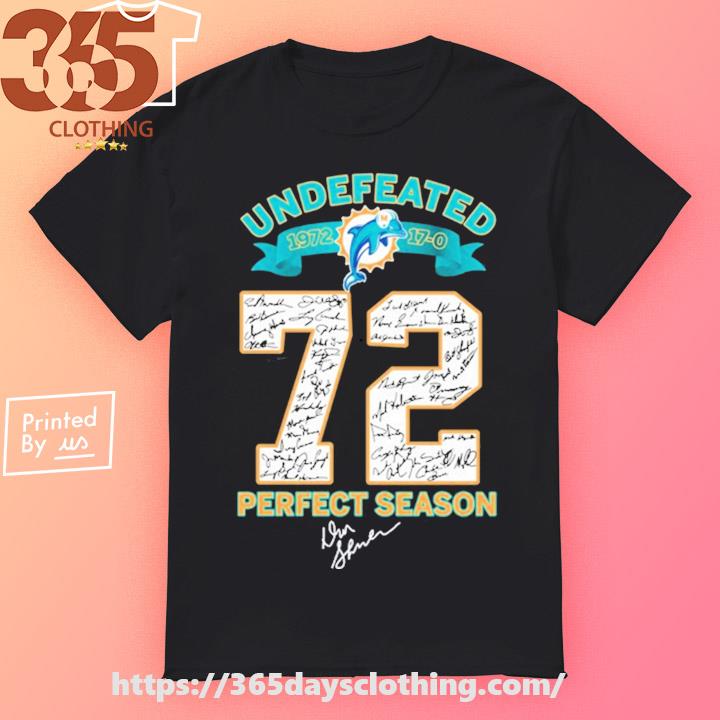 Miami Dolphins Undefeated 1972 Perfect Season Unisex T-Shirt