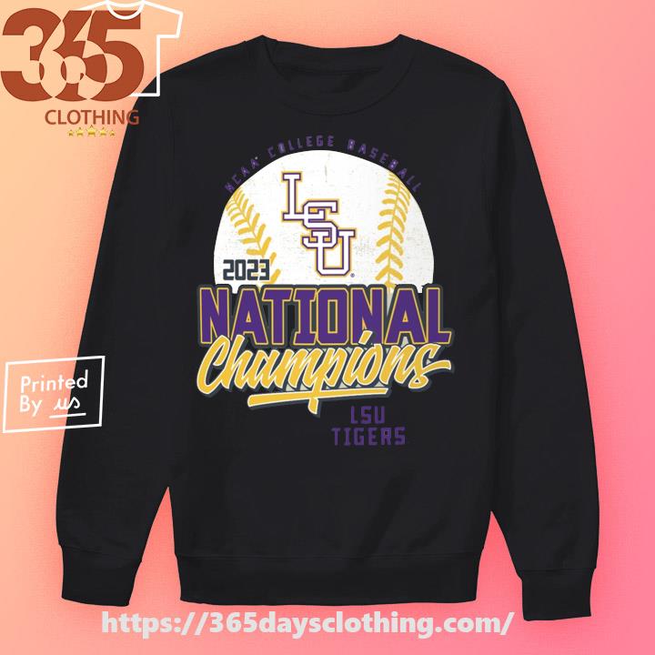 Heart LSU Tigers 2023 NCAA Baseball National Champions shirt
