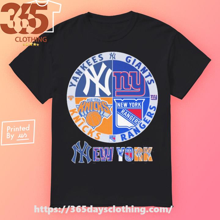 Official New york yankees giants rangers and knicks T-shirt, hoodie, tank  top, sweater and long sleeve t-shirt