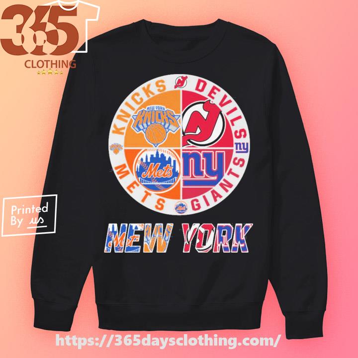 New York Yankees Mets Rangers Giants 4 teams sports circle logo shirt,  hoodie, sweater, long sleeve and tank top