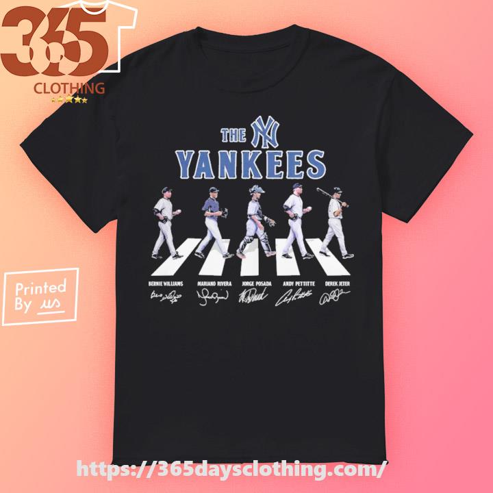 The Yankees Abbey road 2023 signatures shirt, hoodie, sweater