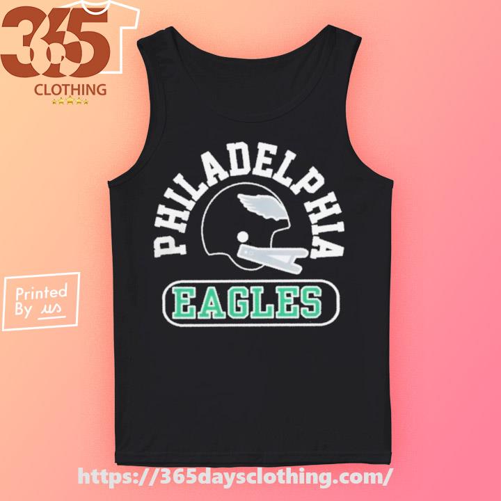 Philadelphia Eagles Throwback Helmet Long Sleeve Tee