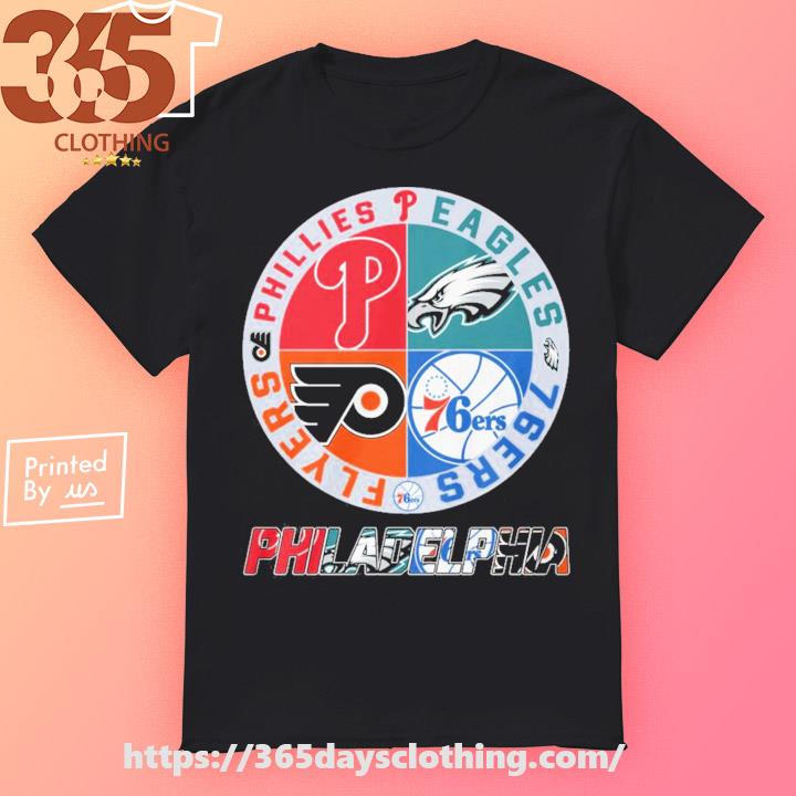 Philadelphia Eagles Philadelphia 76ers Philadelphia Phillies Philadelphia  Flyers Philadelphia city of Champions logo 2023 shirt, hoodie, sweater,  long sleeve and tank top