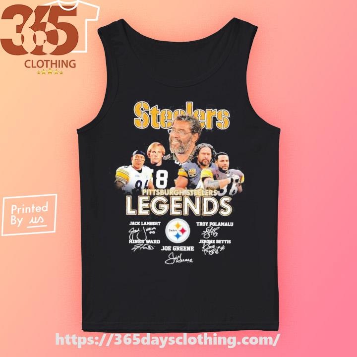 Pittsburgh Steelers Legends Jack Lambert Troy Polamalu Hines Ward Joe  Greene Jerome Bettis signature 2023 shirt - Limotees