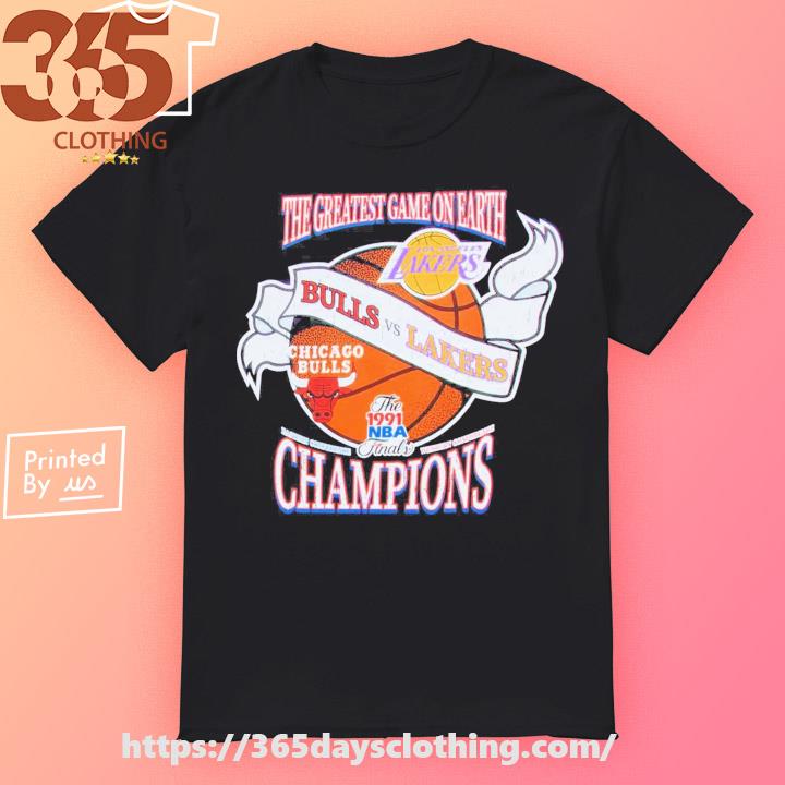 The Greatest Game On Earth Bull Vs Lakers The 1991 Nba Finals Champions  Baketball Shirt - Shibtee Clothing