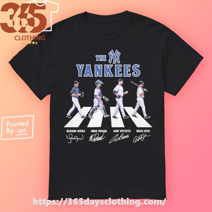 The Yankees Abbey road 2023 signatures shirt, hoodie, sweater