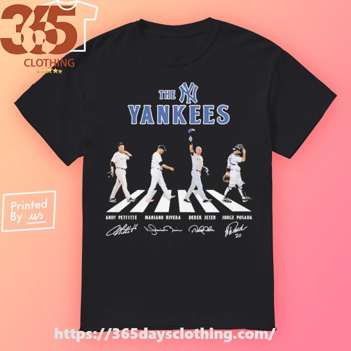 Official the New York Yankees Abbey Road 2023 Signatures Shirt