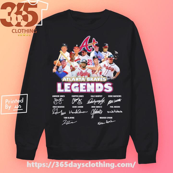 Atlanta Braves players legends 2023 signatures shirt, hoodie