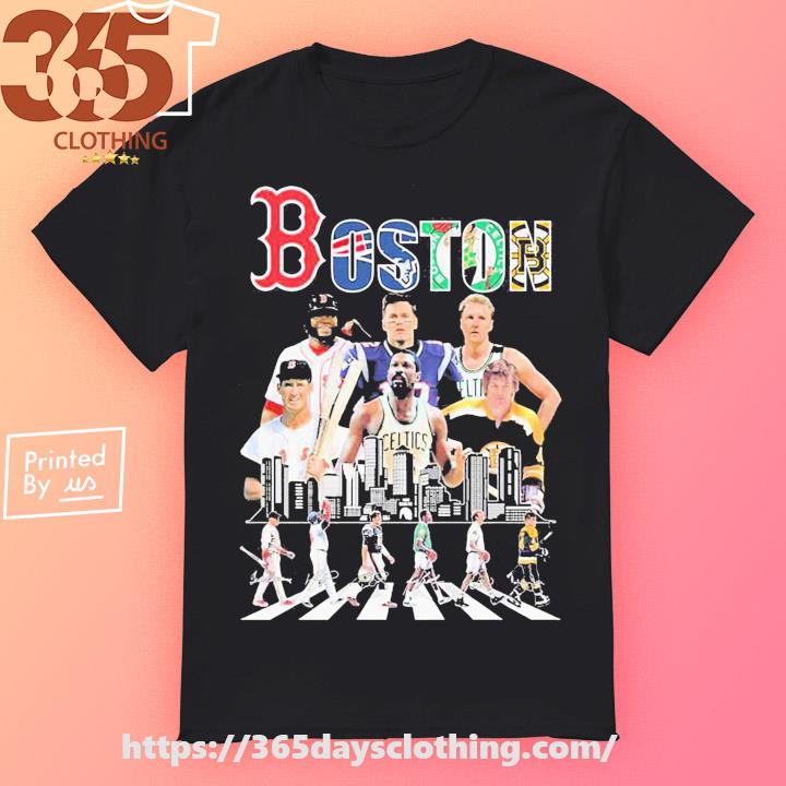 Boston Sports Teams Abbey Road Signatures 2022 Shirt