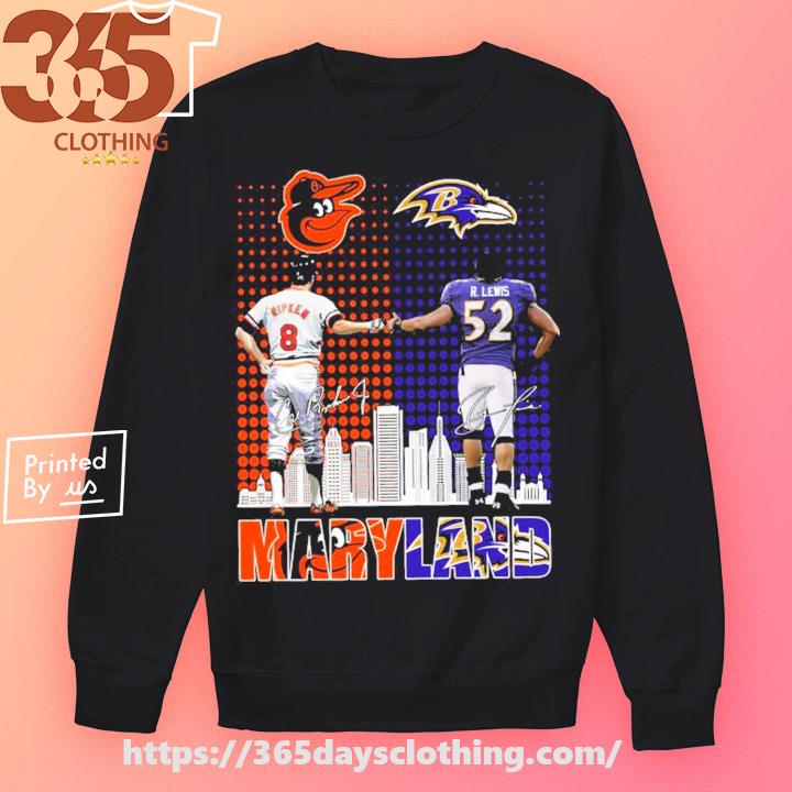 Maryland Randy White Ray Lewis and Cal Ripken Jr signatures shirt, hoodie,  sweater, long sleeve and tank top