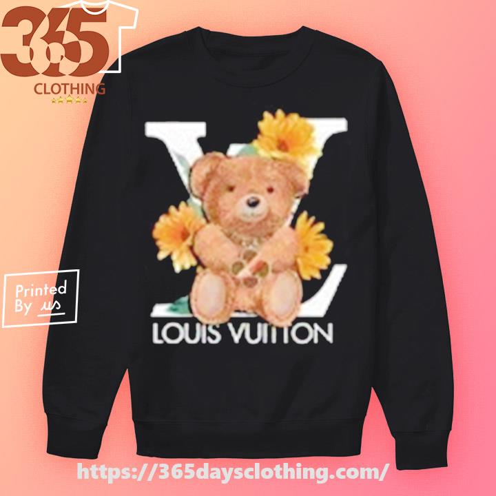 Cute Flower Louis Vuitton Teddy Bear Shirt, hoodie, sweater, long