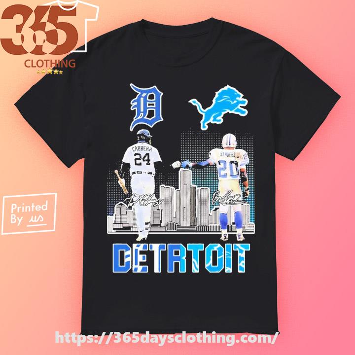 Detroit Miguel Cabrera And Barry Sanders Signatures Shirt, hoodie, sweater,  long sleeve and tank top