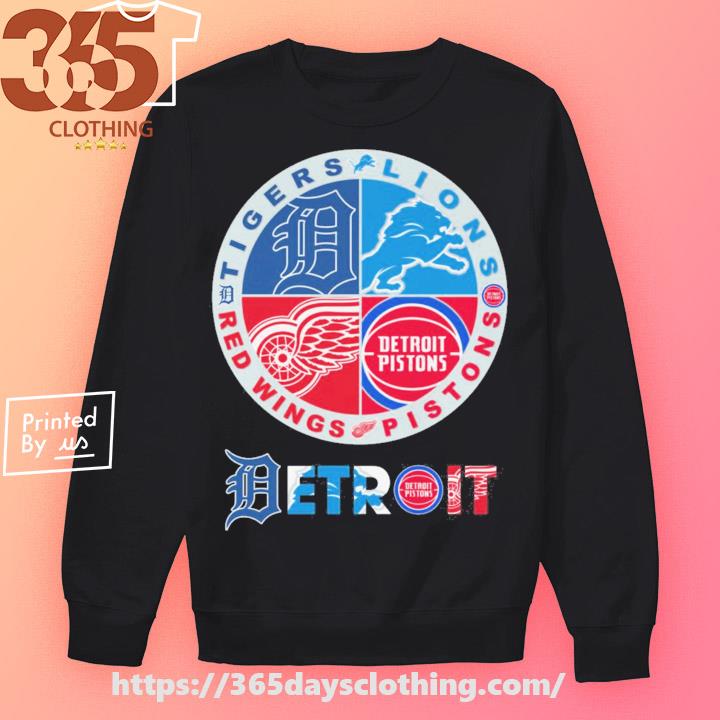Buy Detroit Tigers Detroit Lions Detroit Pistons Detroit Red Wings 2023  Champions logo shirt For Free Shipping CUSTOM XMAS PRODUCT COMPANY