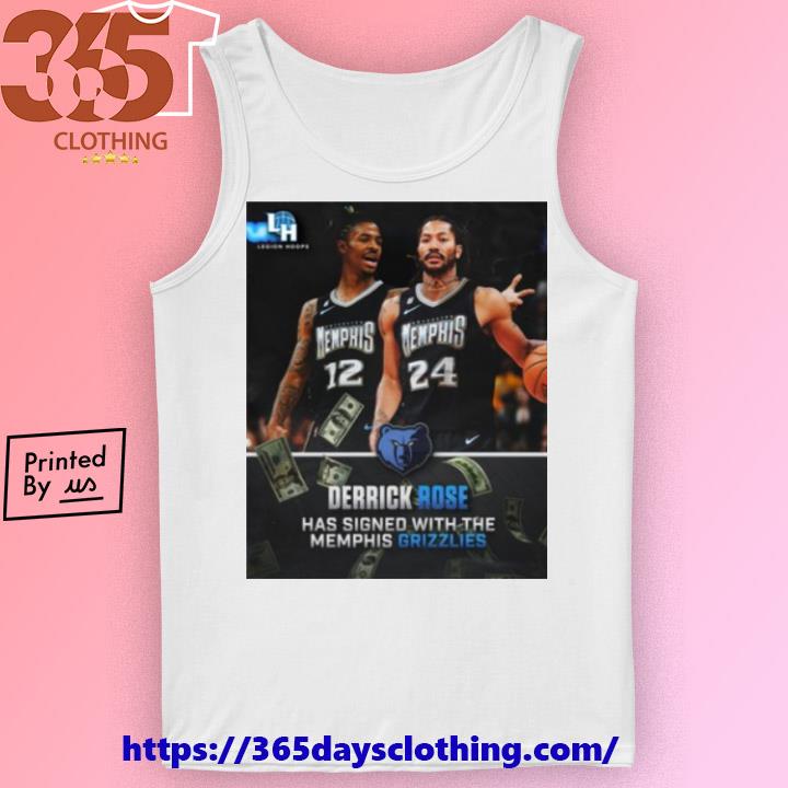 automatisk pludselig Sæt tabellen op Guns And Roses Derrick Rose Has Signed With The Memphis Grizzlies shirt,  hoodie, sweater, long sleeve and tank top