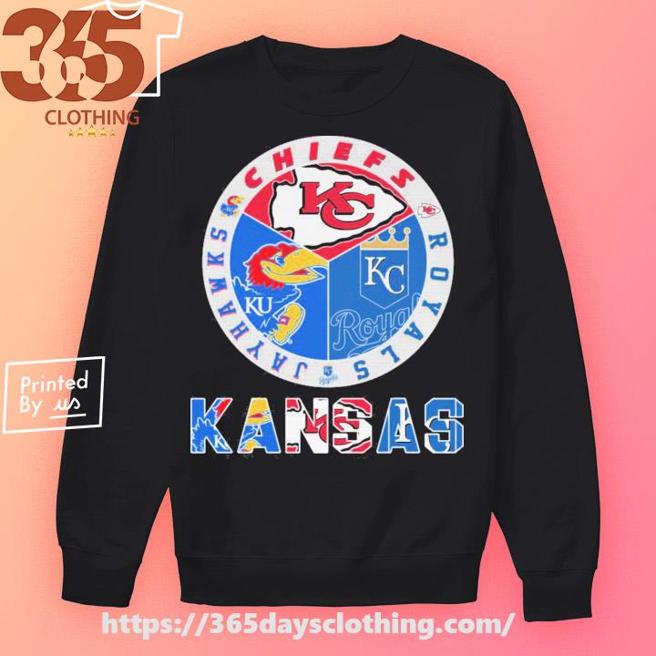 Kansas Jayhawks Chiefs Royals logo shirt