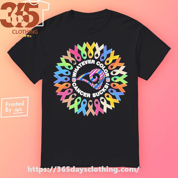 Whatever Color Cancer Sucks Nfl Los Angeles Chargers 2023 Shirt