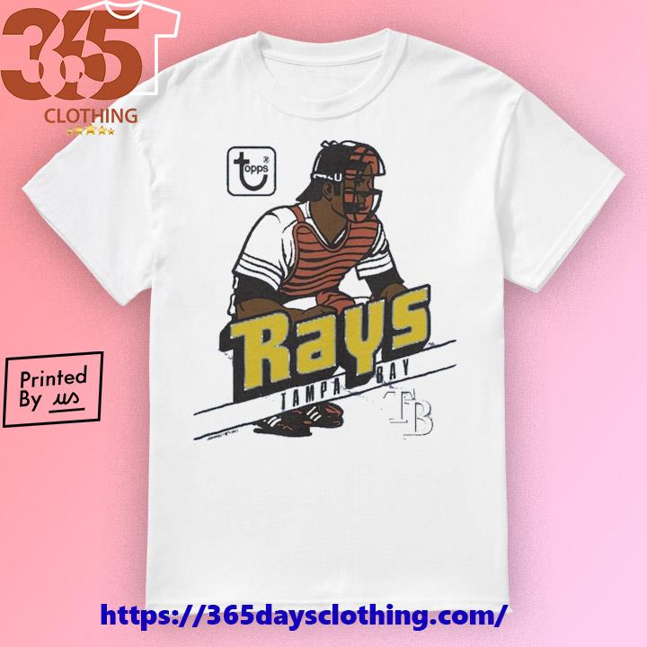 Men's Homage x Topps Light Blue Tampa Bay Rays Shirt, hoodie, sweater, long  sleeve and tank top