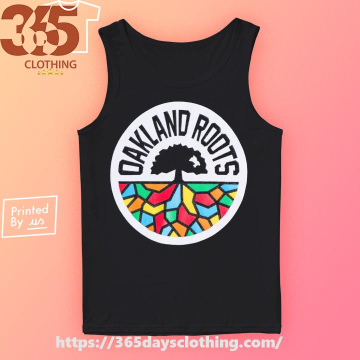 T-Shirt - Oakland Roots Sports Club, Rainbow Funk, Black XXX-Large / Black