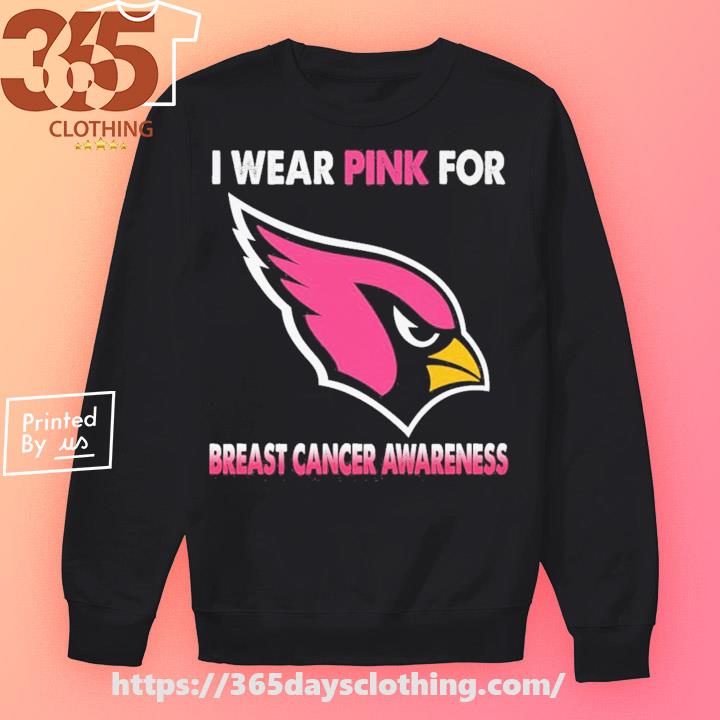 Arizona Cardinals I Wear Pink For Breast Cancer Awareness Shirt