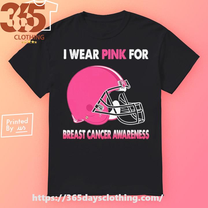 Original Cleveland Browns I wear pink for Breast Cancer Awareness