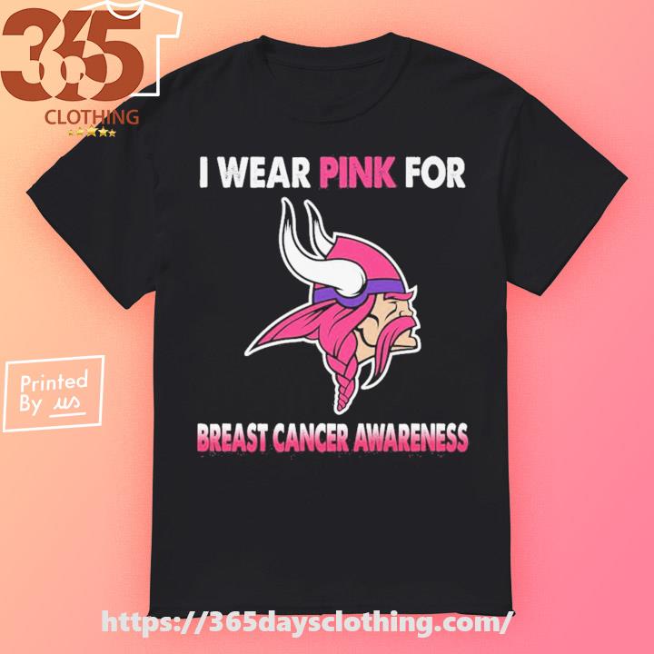 Original Minnesota Vikings I wear pink for Breast Cancer Awareness 2023  shirt, hoodie, sweater, long sleeve and tank top