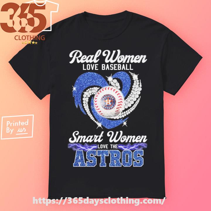 Real women love baseball smart women love the Astros heart diamonds shirt,  hoodie, sweater, long sleeve and tank top