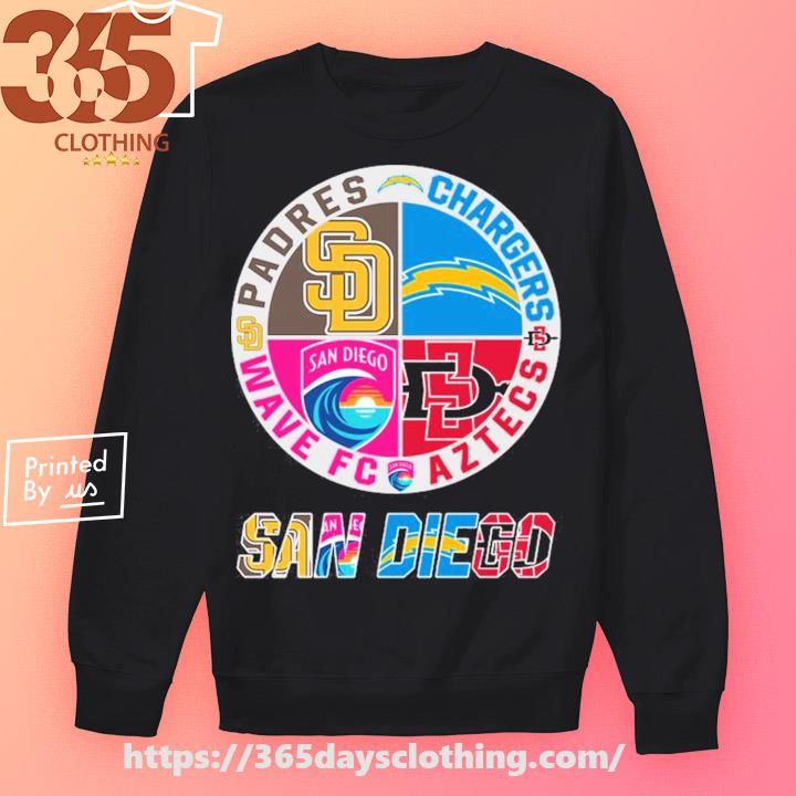 San Diego Chargers Aztecs Wave FC Padres logo 2023 shirt, hoodie